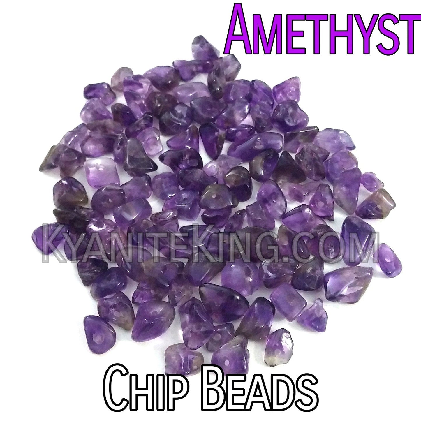 Amethyst Chip Beads – Package of 100