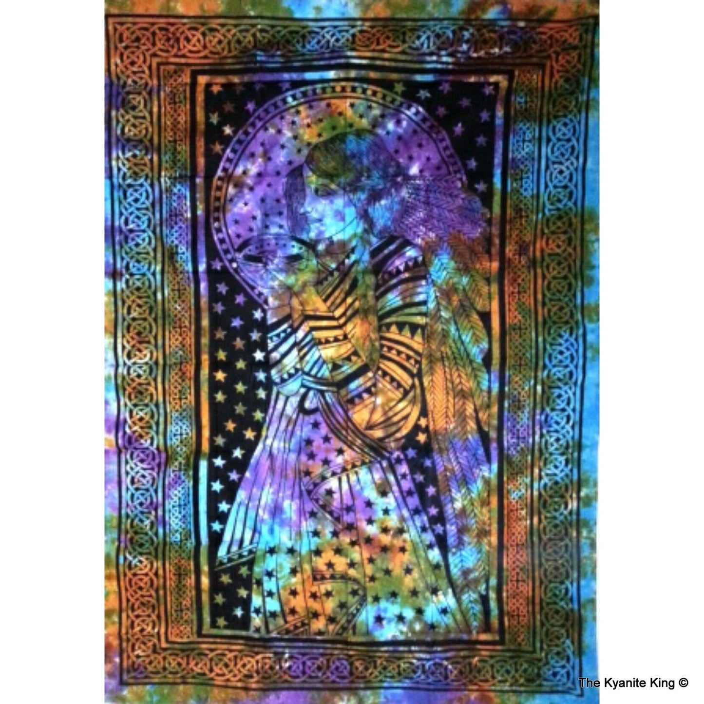 Tie Dye Sacred Prayer Tapestry