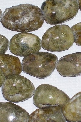 Green Garnet Nugget Beads – 16"str apx