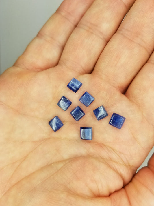 Blue Kyanite 6mm Square Cabochon