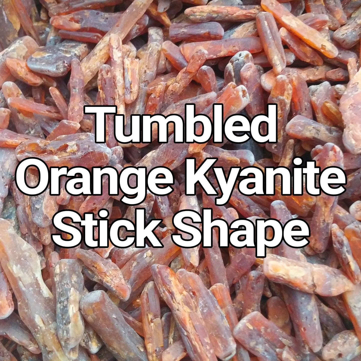 Orange Kyanite Tumbled – 1LB Stick shape – Small