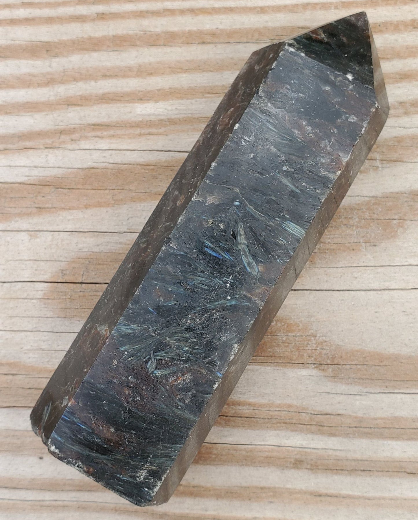 Arfvedsonite Polished Point #22
