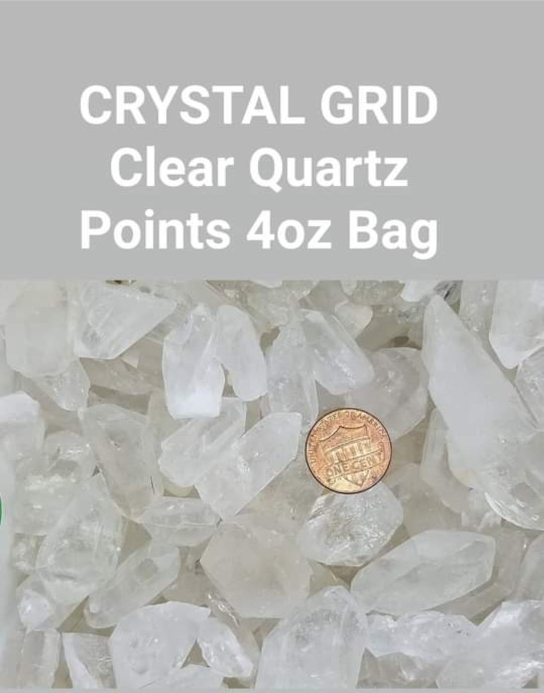Clear Quartz Crystals C-Grade 4oz