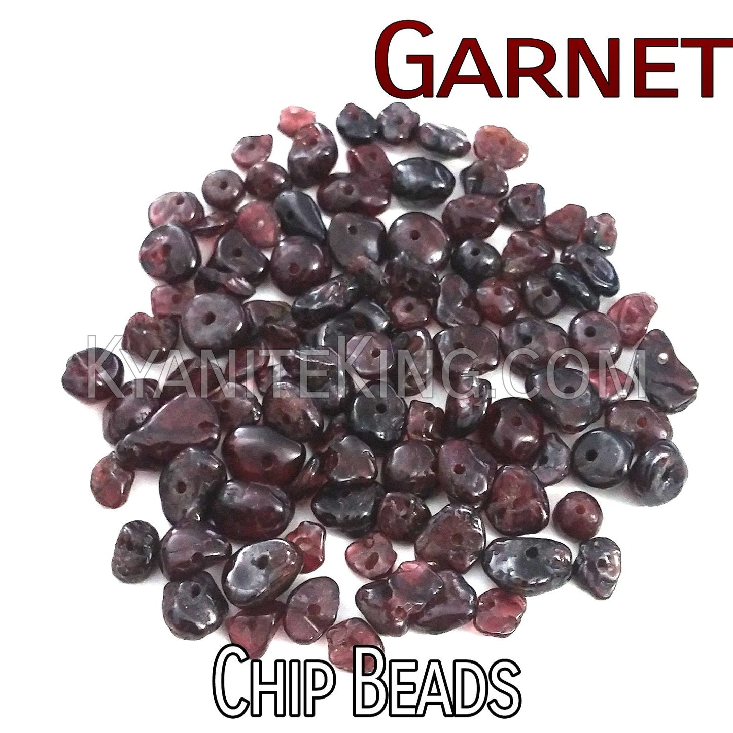 Garnet Chip Beads – Package of 100