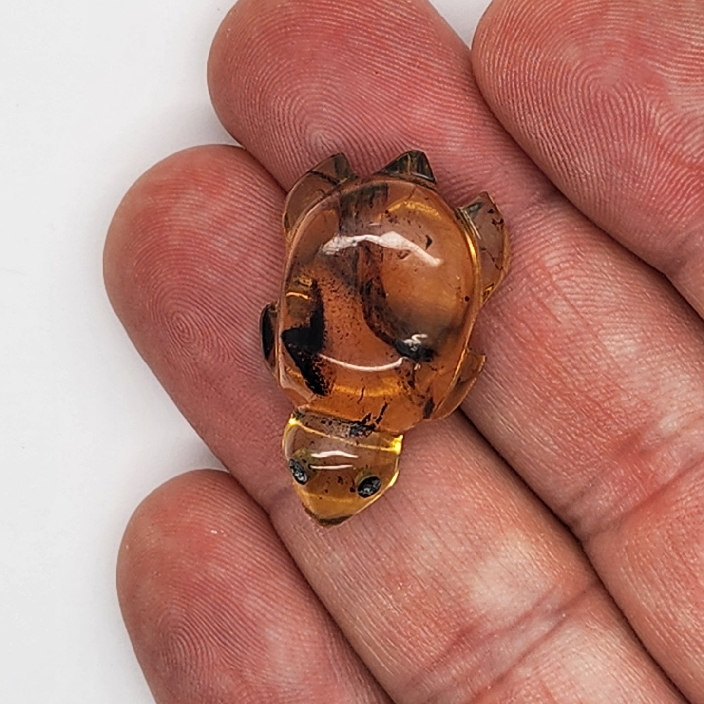 Sea Turtle Amber Carving #7
