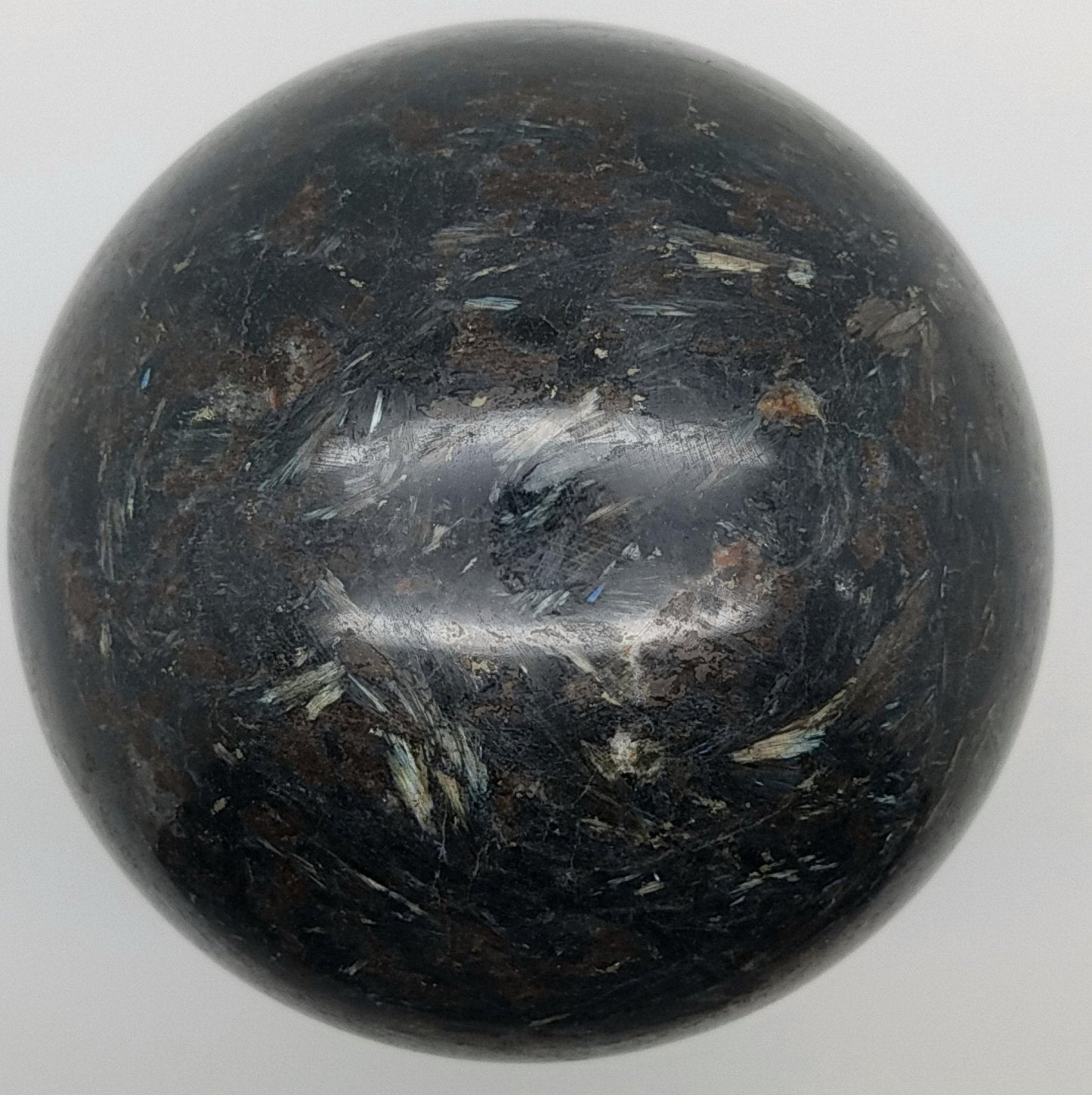 Arfvedsonite – Huge Gemstone Sphere – 105mm – #A7