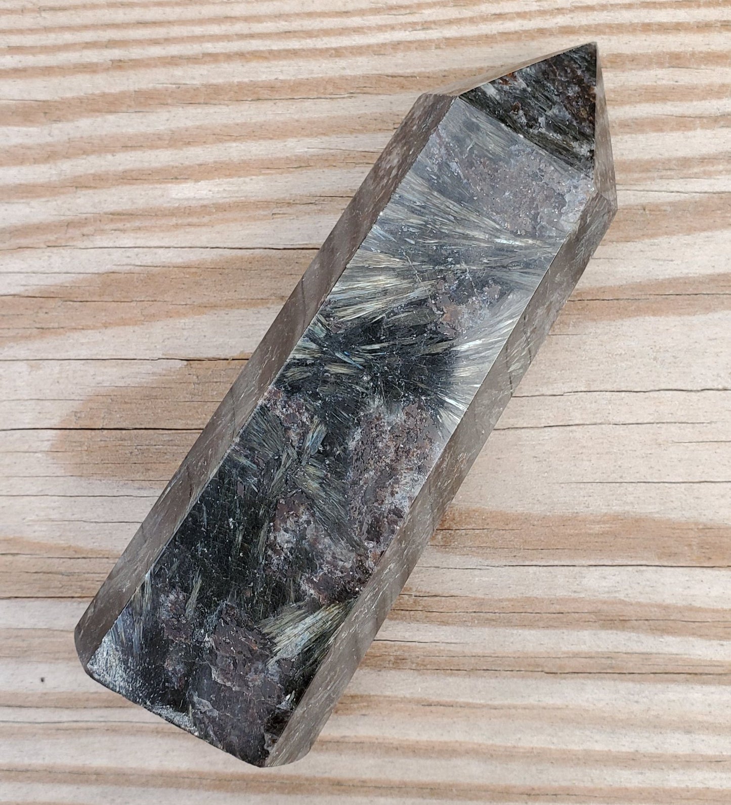 Arfvedsonite Polished Point #21