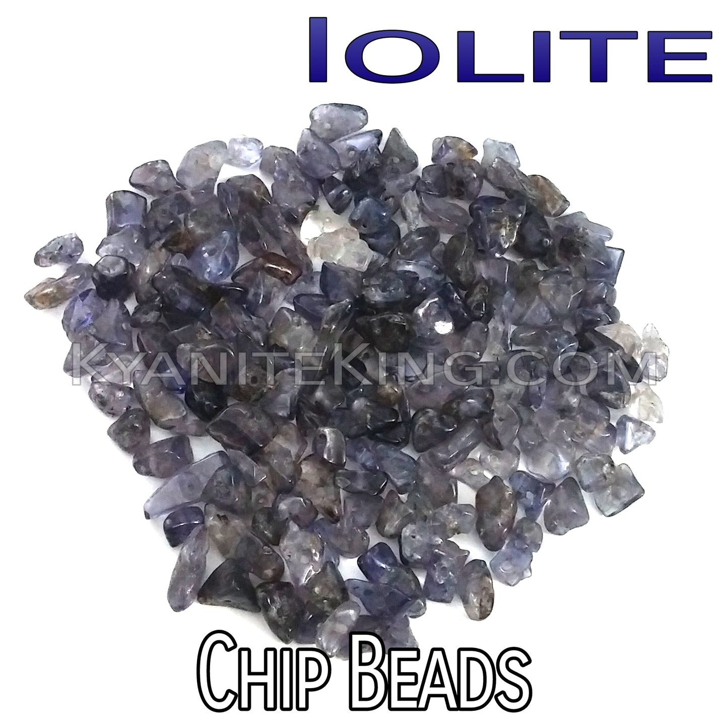 Iolite Chip Beads – Package of 100