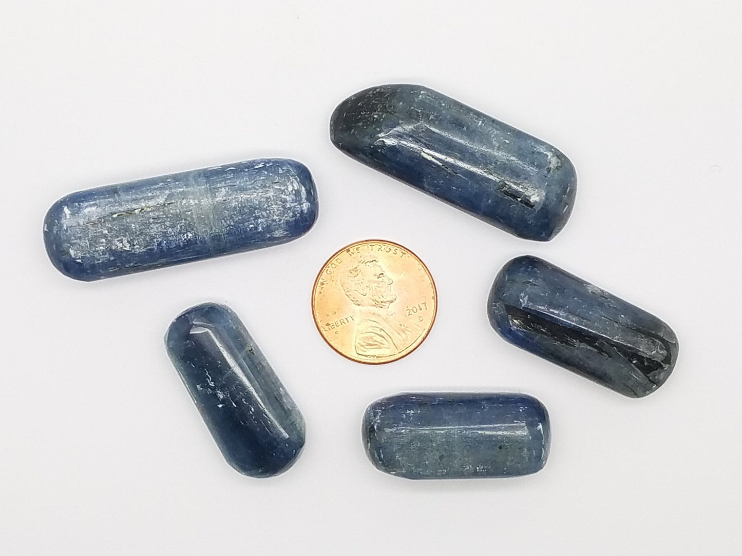 Blue Kyanite Tumbled stones – 5 pc randomly selected