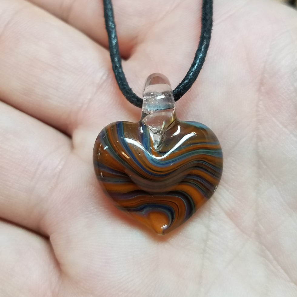 Heart Glass Pendant Clearance