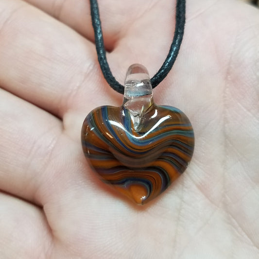 Heart Glass Pendant Clearance