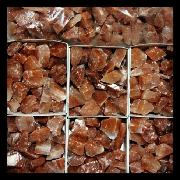 Red Calcite – Natural – Mini to Small – 4oz Bag