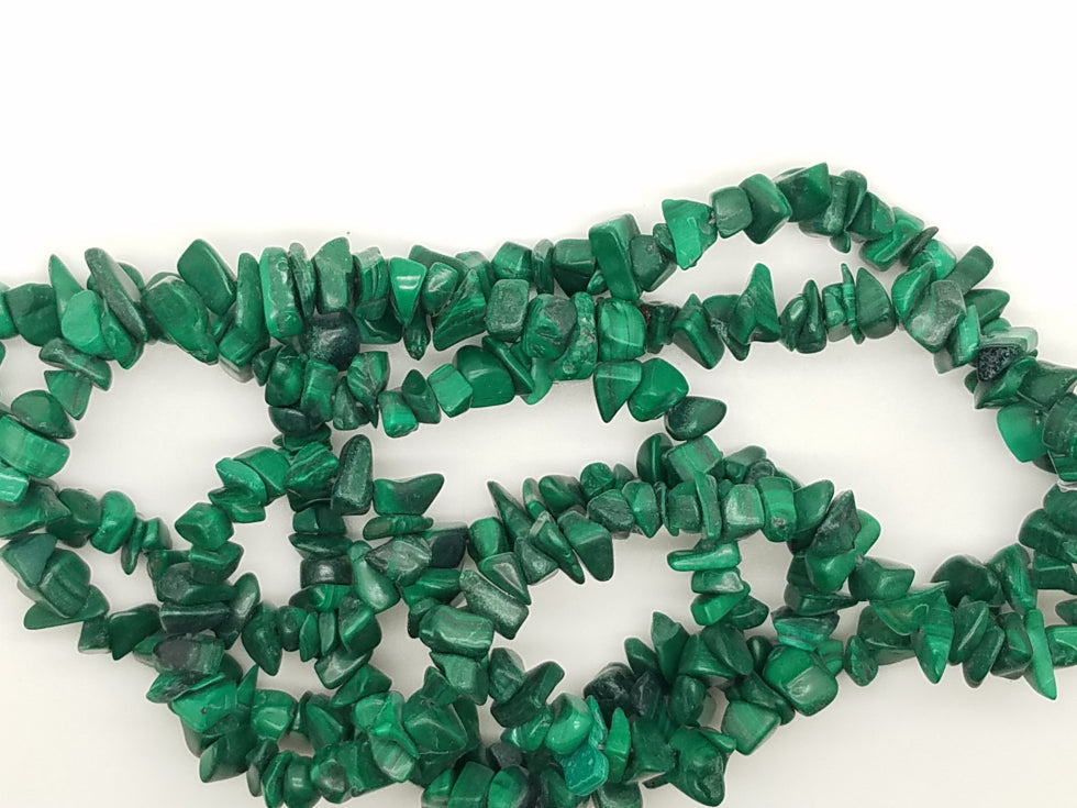 Malachite Chip Beads – Package of 100
