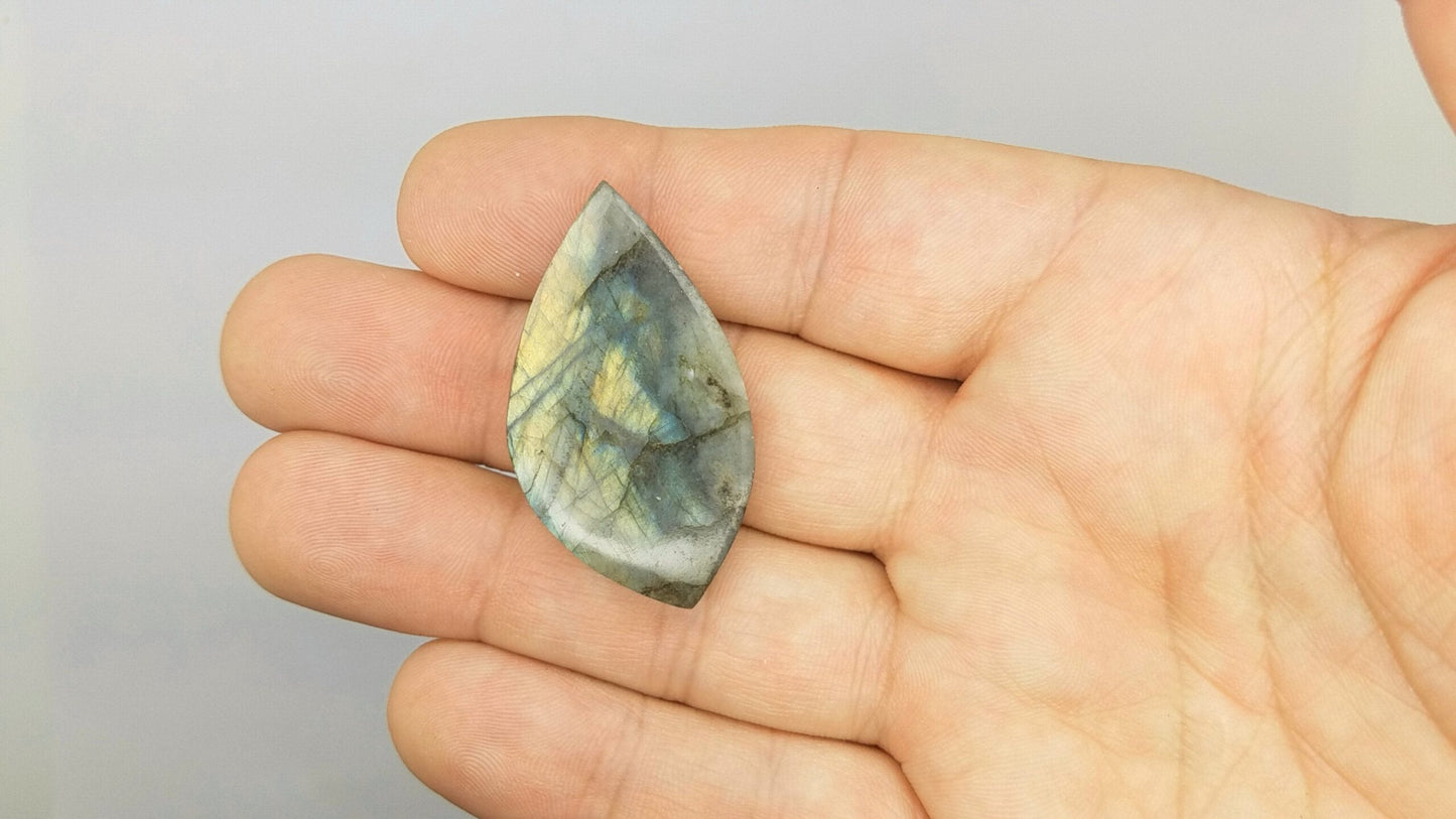 Parrot Wing Labradorite Cabochon – Large Freeform #lab4