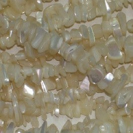 Mother of Pearl Chip Shaped Beads – Half Strand Bag