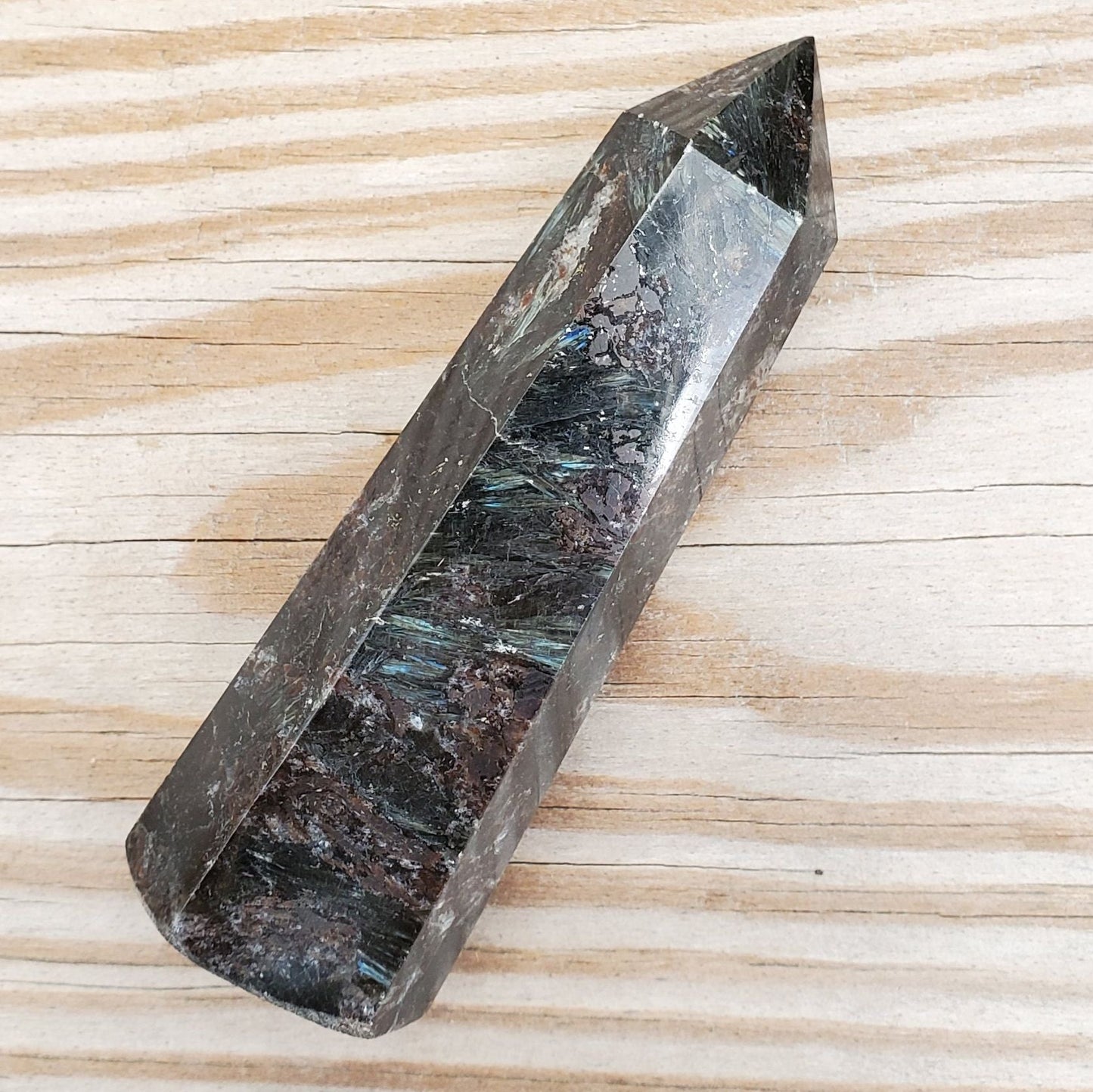 Arfvedsonite Polished Point #23