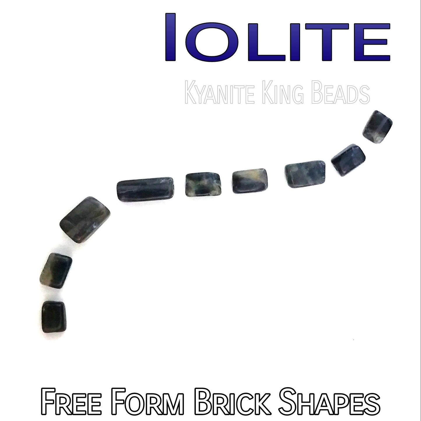 Rectangle Iolite Beads – Bag of 20 Beads