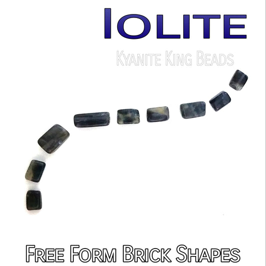Rectangle Iolite Beads – Bag of 20 Beads