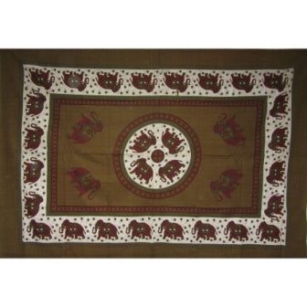 Elephant Cirlce Tapestry Medium Size 58x82