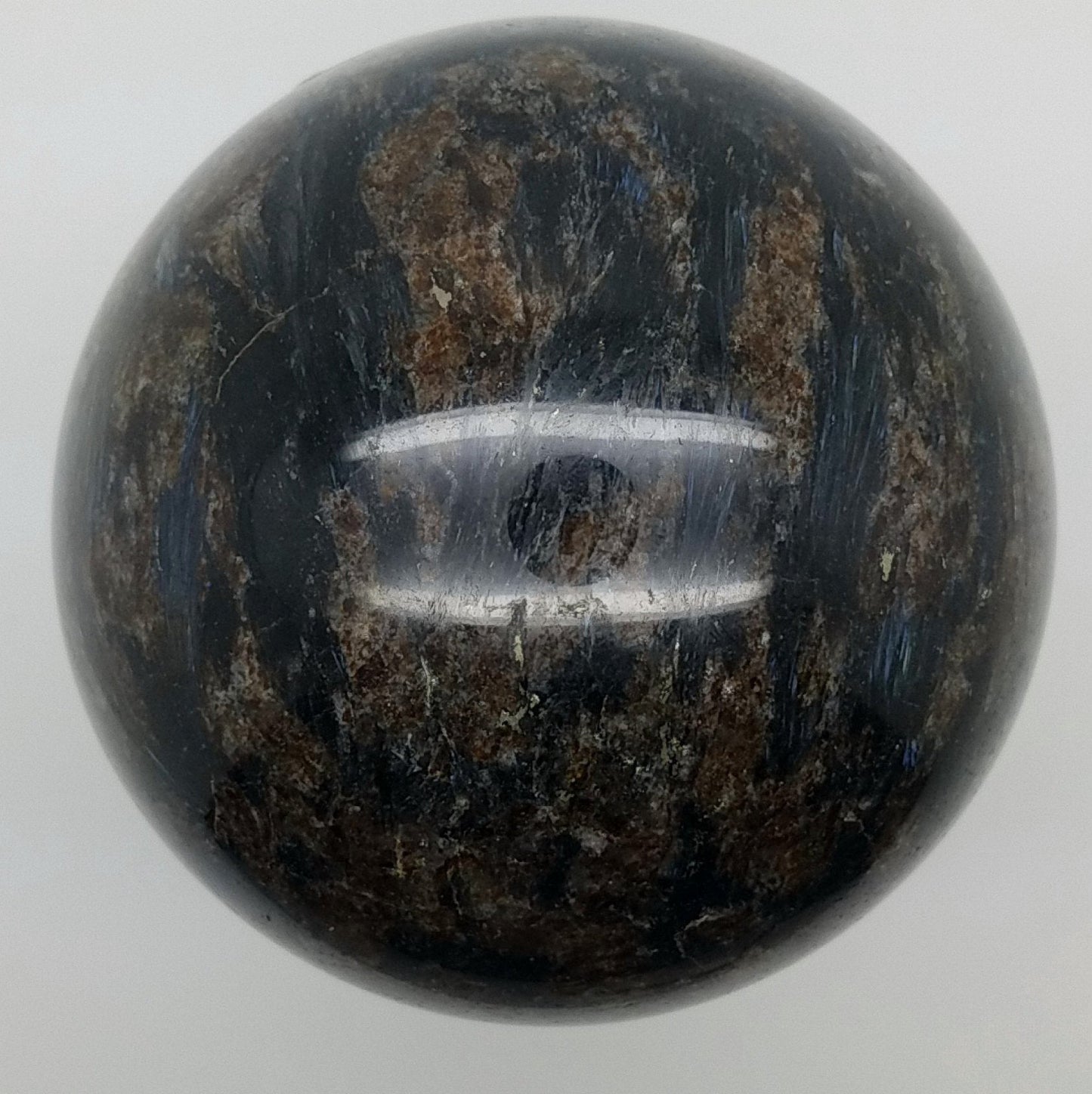 Arfvedsonite – Massive Gemstone Sphere – 93mm – #A6
