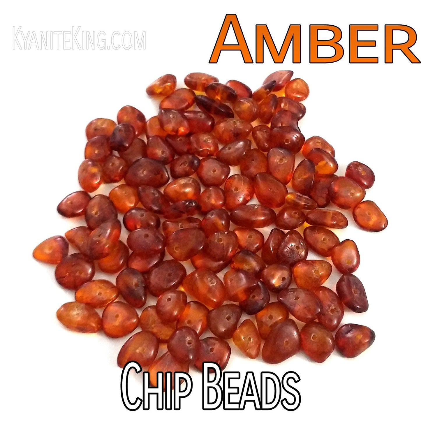 Baltic Amber Chip Beads – Package of 100
