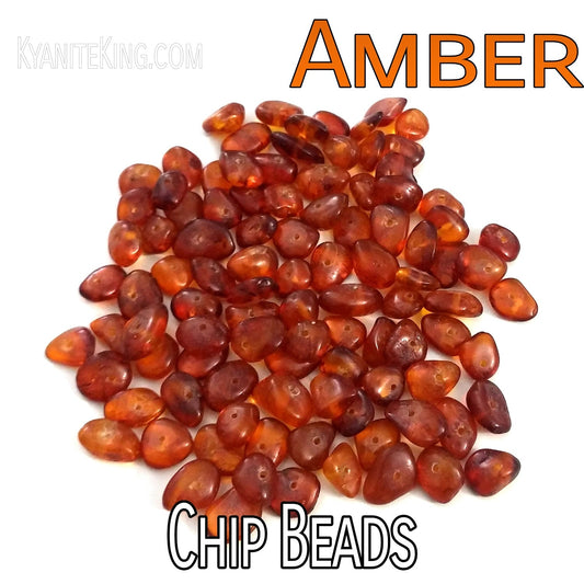 Baltic Amber Chip Beads – Package of 100