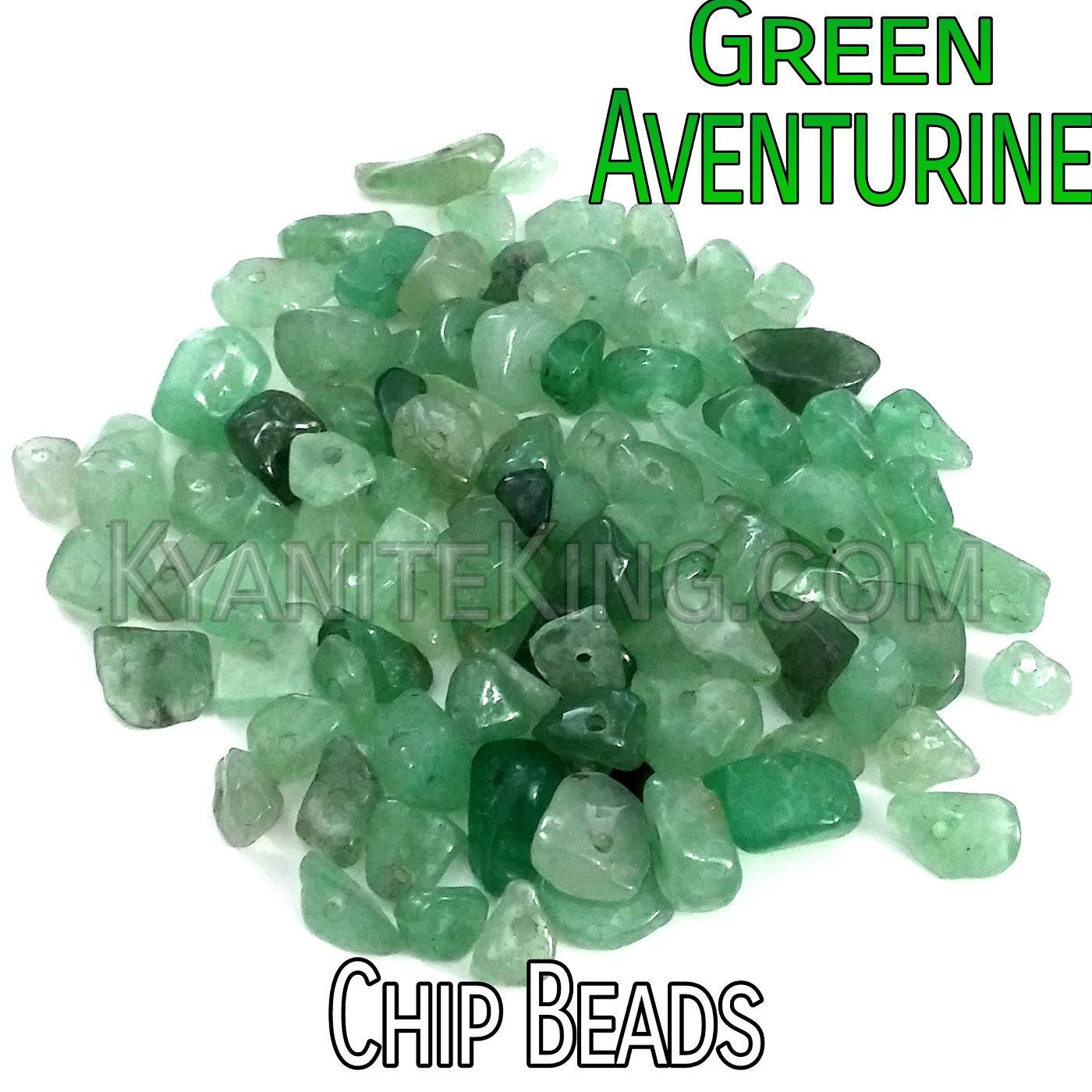 Green Aventurine Chip Beads – Package of 100