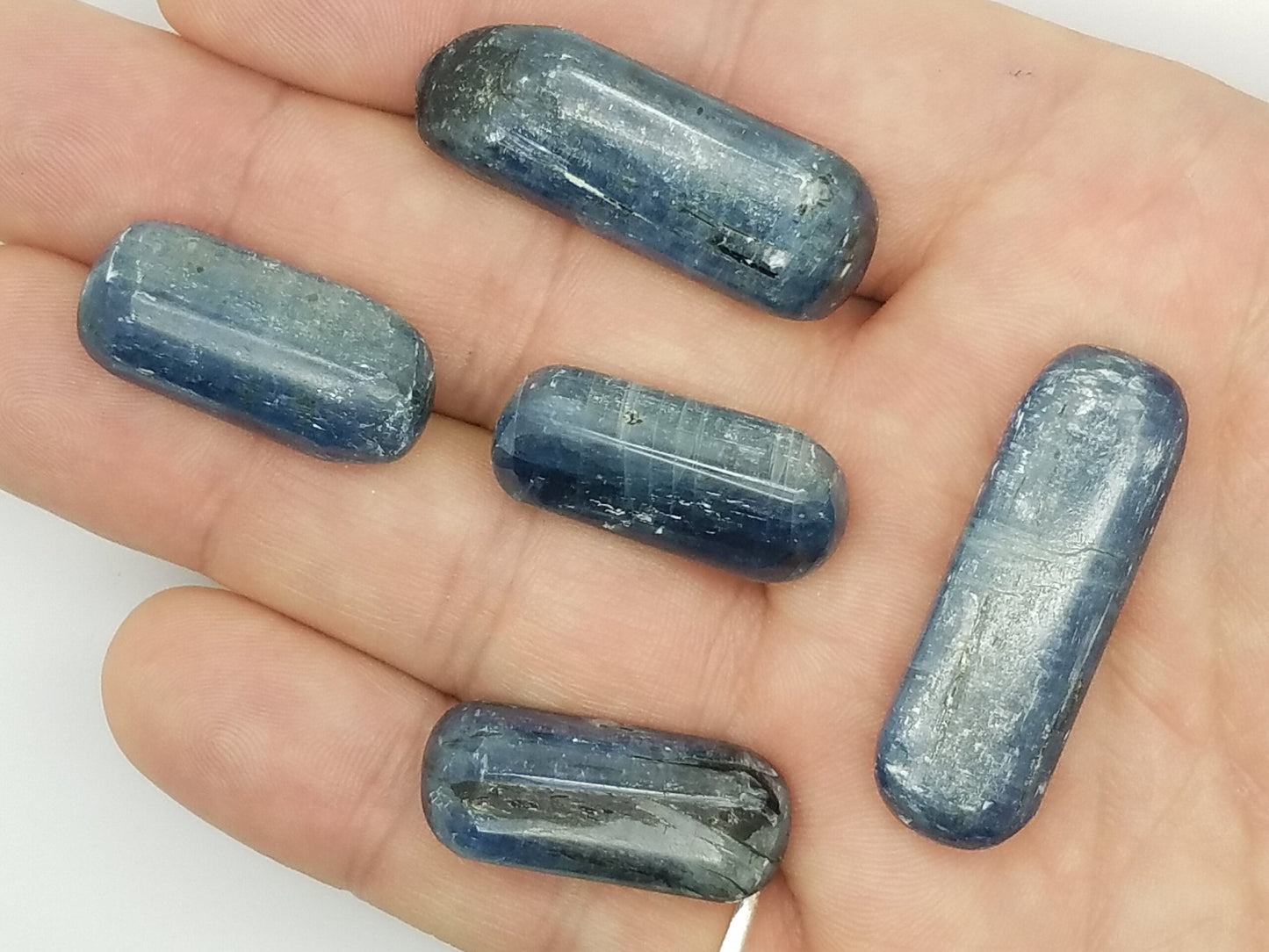 Blue Kyanite Tumbled stones – 5 pc randomly selected