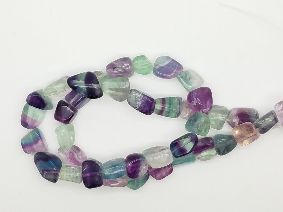 Fluorite Nugget Shape Beads – Bag of 10 Beads