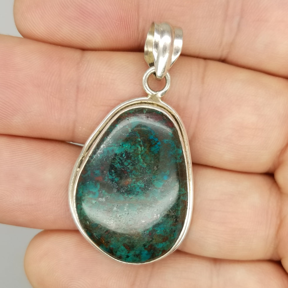 Dark Chrysocolla Pendant