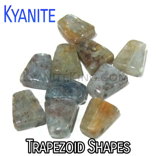 Trapezoid Seafoam Kyanite Beads – Bag of 10 Beads – 12x10mm