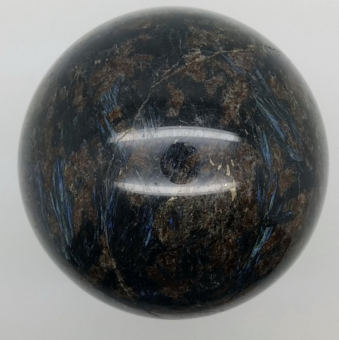 Arfvedsonite – Massive Gemstone Sphere – 93mm – #A6