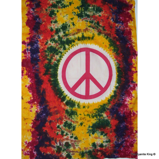 Peace Sign Tie Dye Tapestry