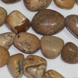 Picture Jasper Nugget Shape Beads – Bag of 10 Beads