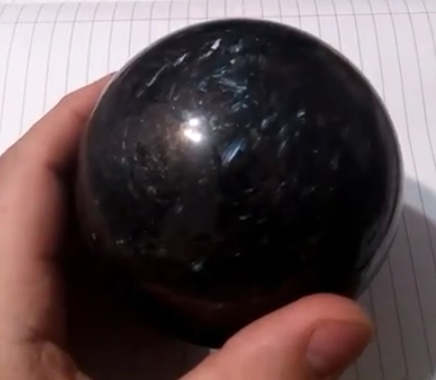 Large! Arfvedsonite Sphere – 90mm