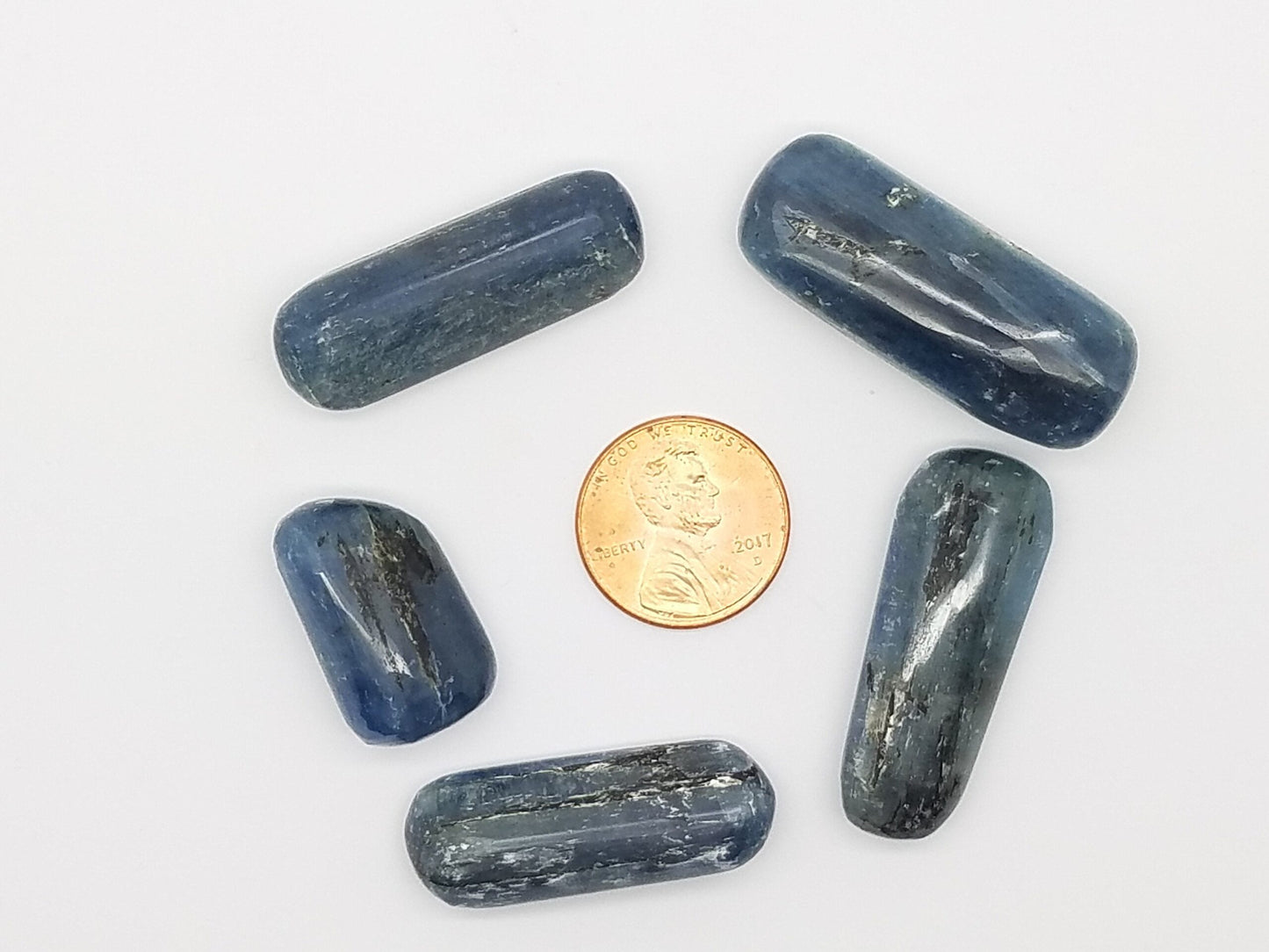 Blue Kyanite Tumbled stones – 5 pc randomly selected