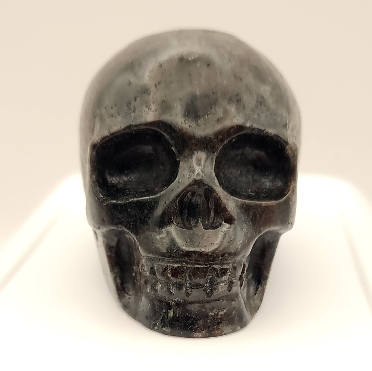 Arfvedsonite Skull - Small 3" - Hand-Carved Crystal Skull #7
