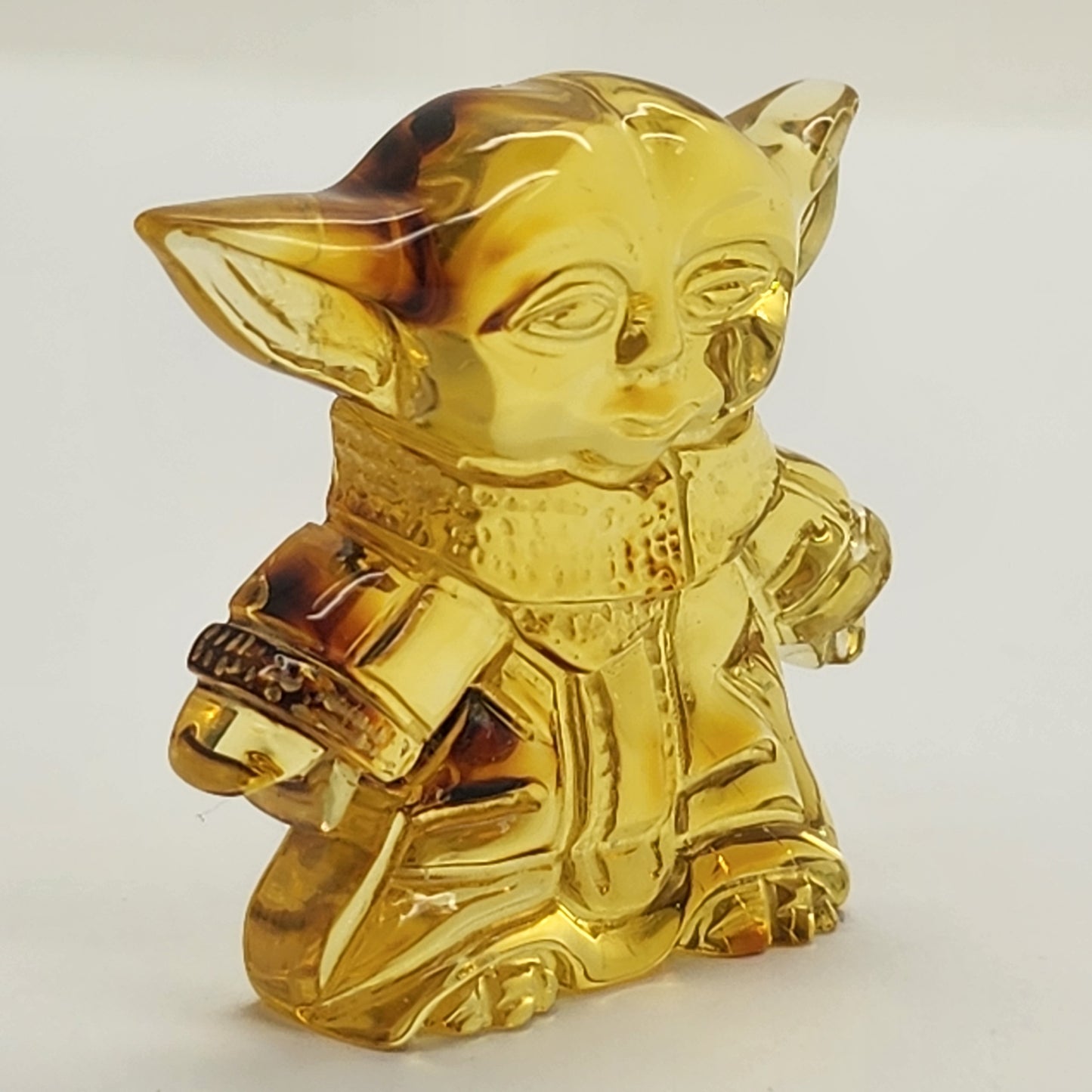 Yoda Star Wars Amber Carving
