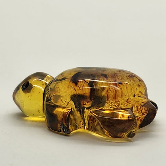 Sea Turtle Amber Carving #7