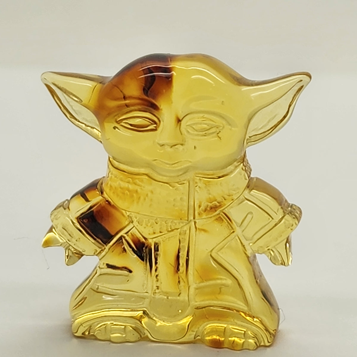 Yoda Star Wars Amber Carving