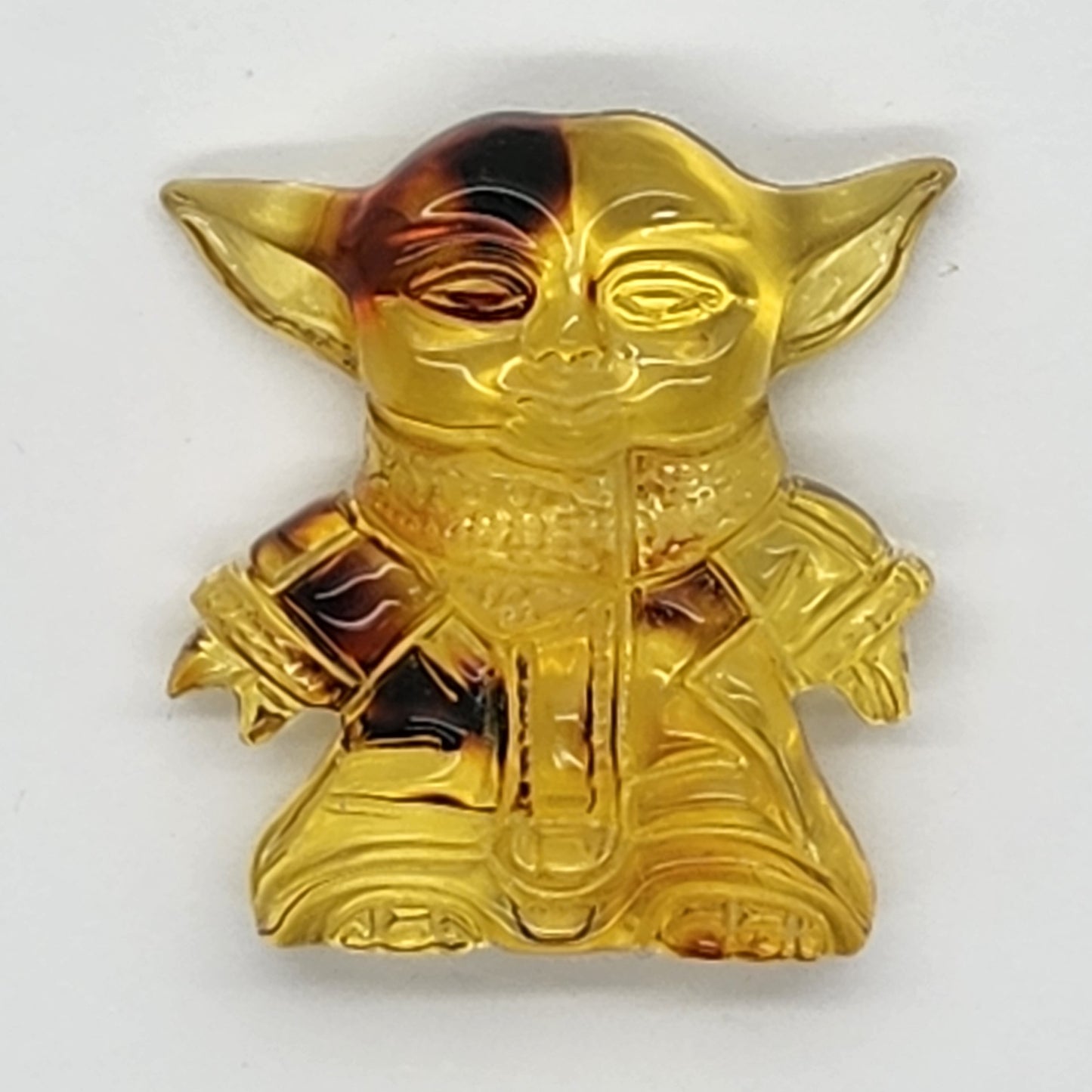 Yoda Star Wars Amber Carving