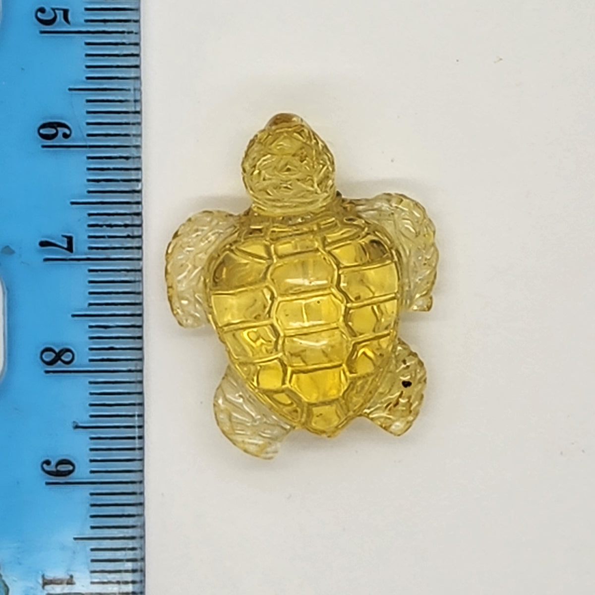 Sea Turtle Amber Carving #3