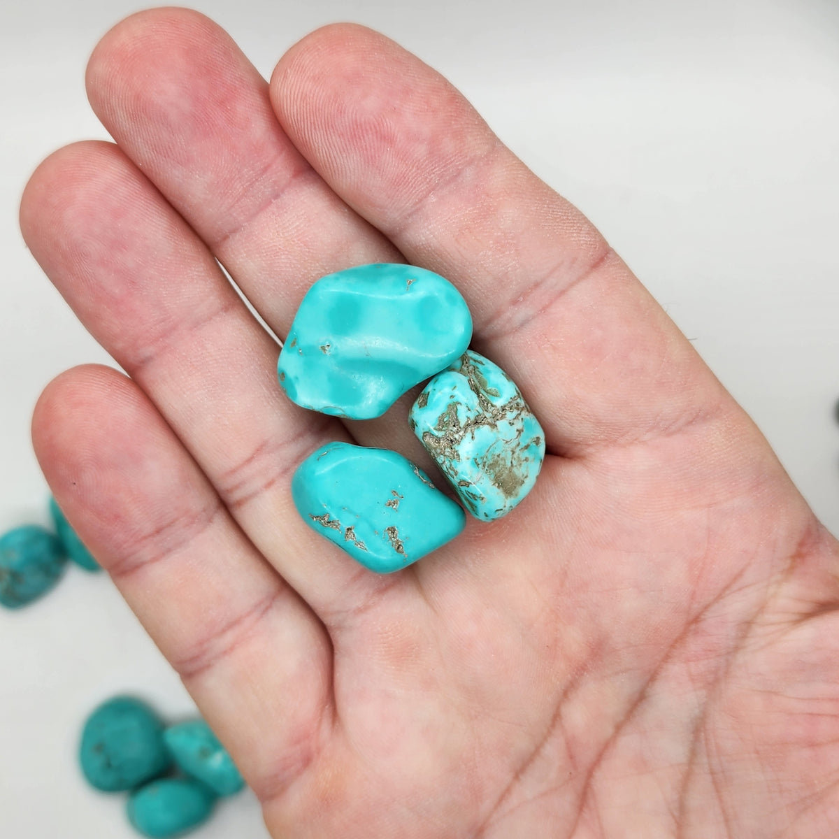 Turquoise Tumbled Natural - 3 Piece