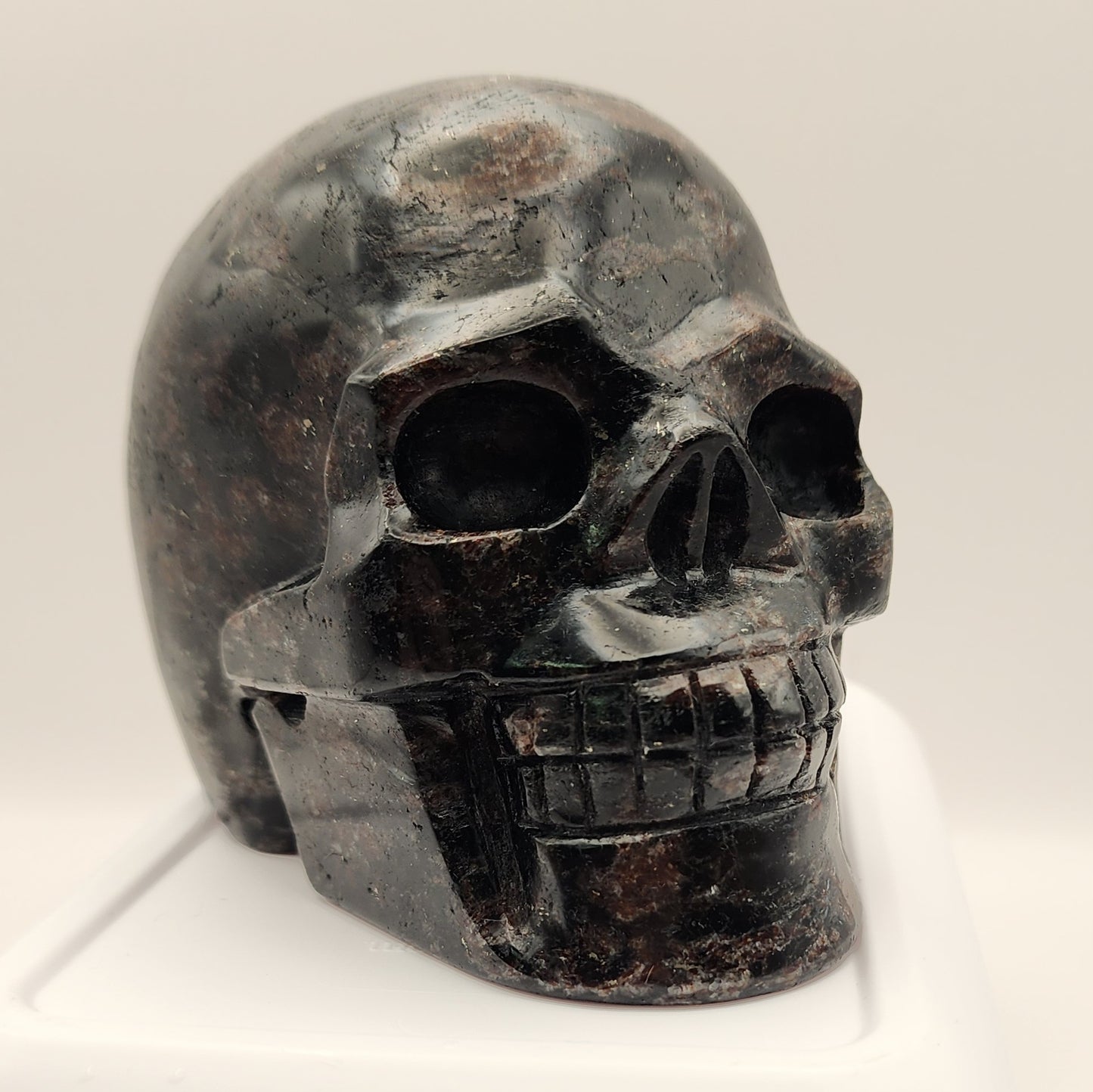 Umberto the Arfvedsonite Skull - Large Hand-Carved Collector Crystal Skull