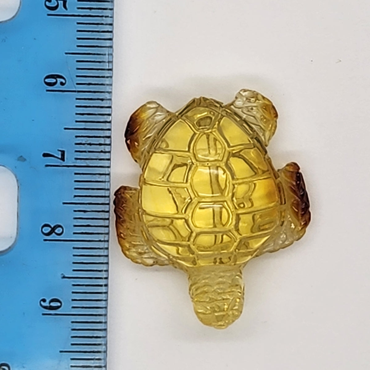 Sea Turtle Amber Carving #2