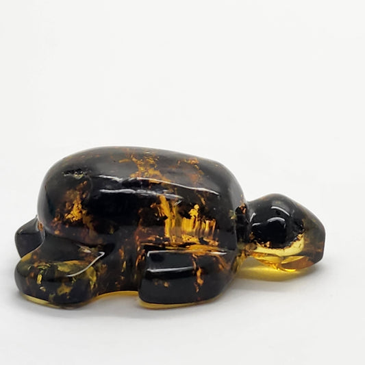 Sea Turtle Amber Carving #6