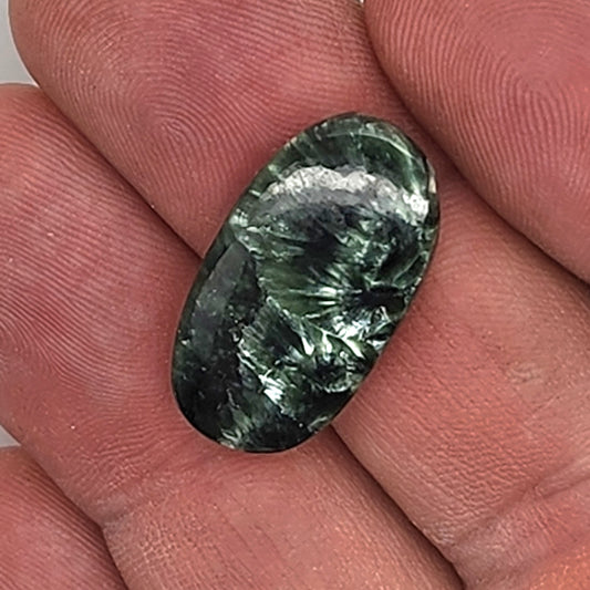 Seraphinite Cabochon #1 | 12x20mm