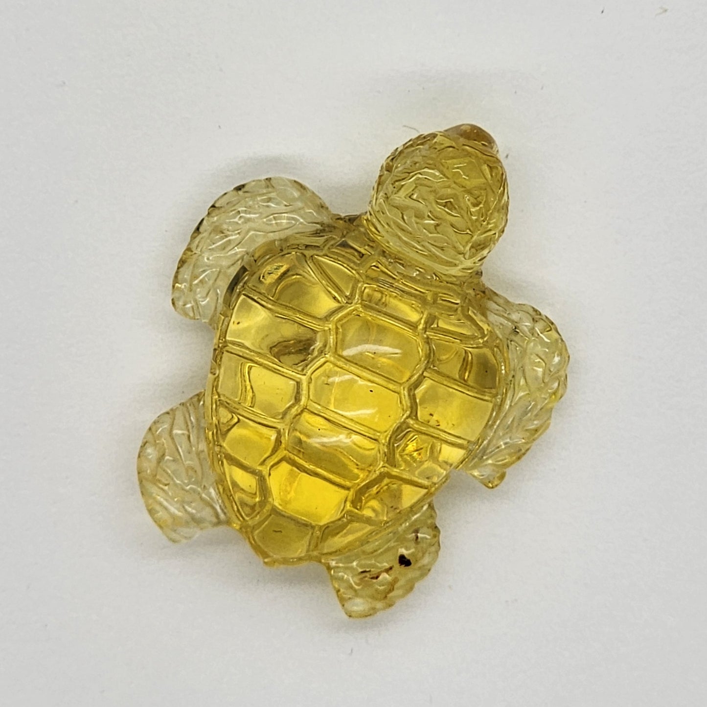Sea Turtle Amber Carving #3