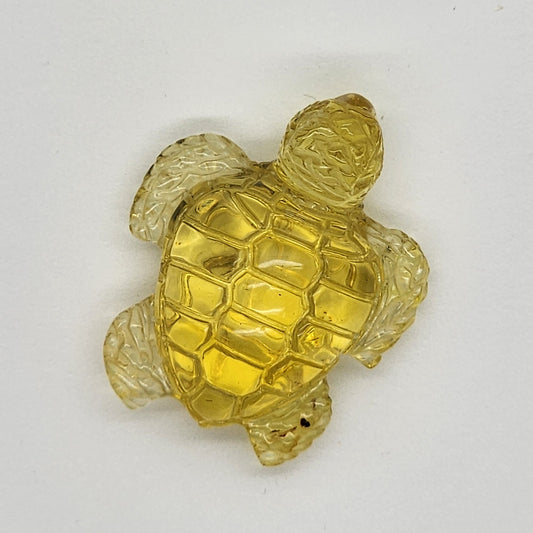 Sea Turtle Amber Carving #3