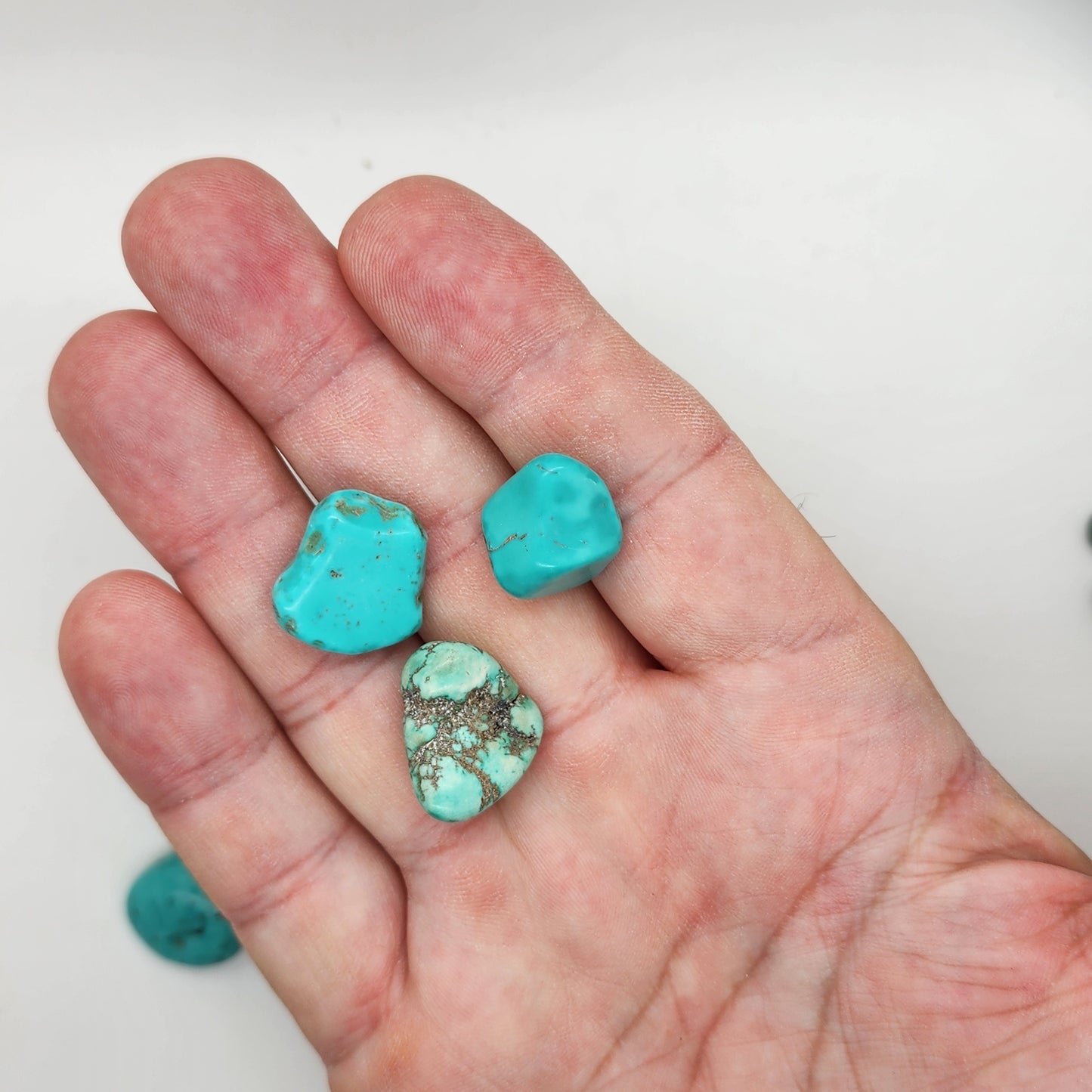 Turquoise Tumbled Natural - 3 Piece